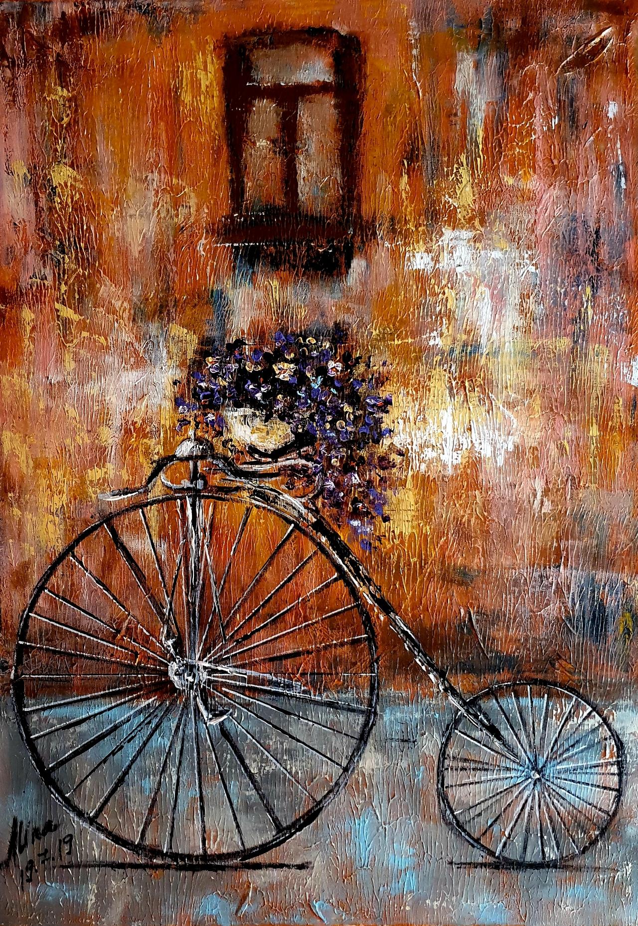 ArteDiAlina.com painting: purple ride